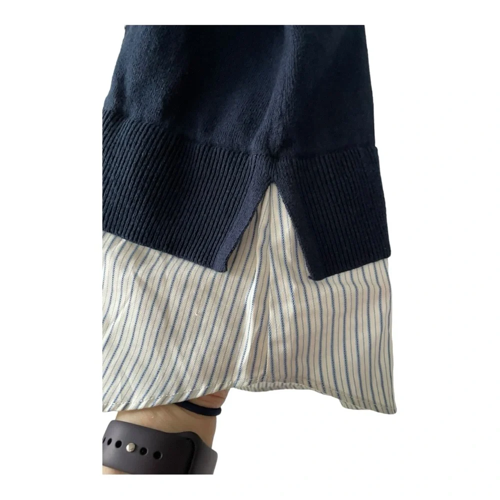 NWT LOFT sweater vest with faux blouse. Short sleeved - Picture 4 of 16